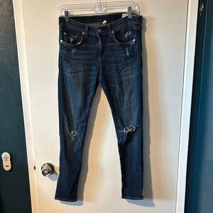 Rag & Bone Dark Blue Distressed Women’s Jeans